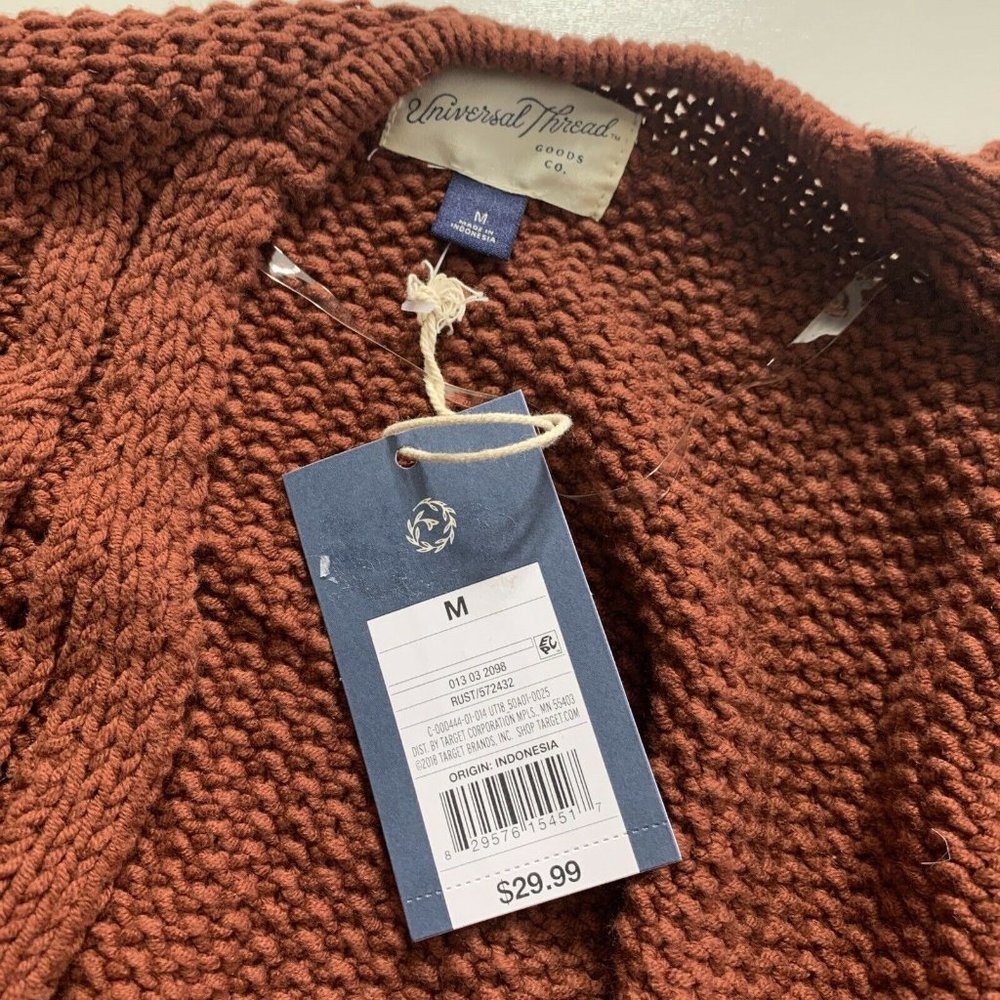 Universal Thread Open Front Ruffle Cardigan Size M - image 8